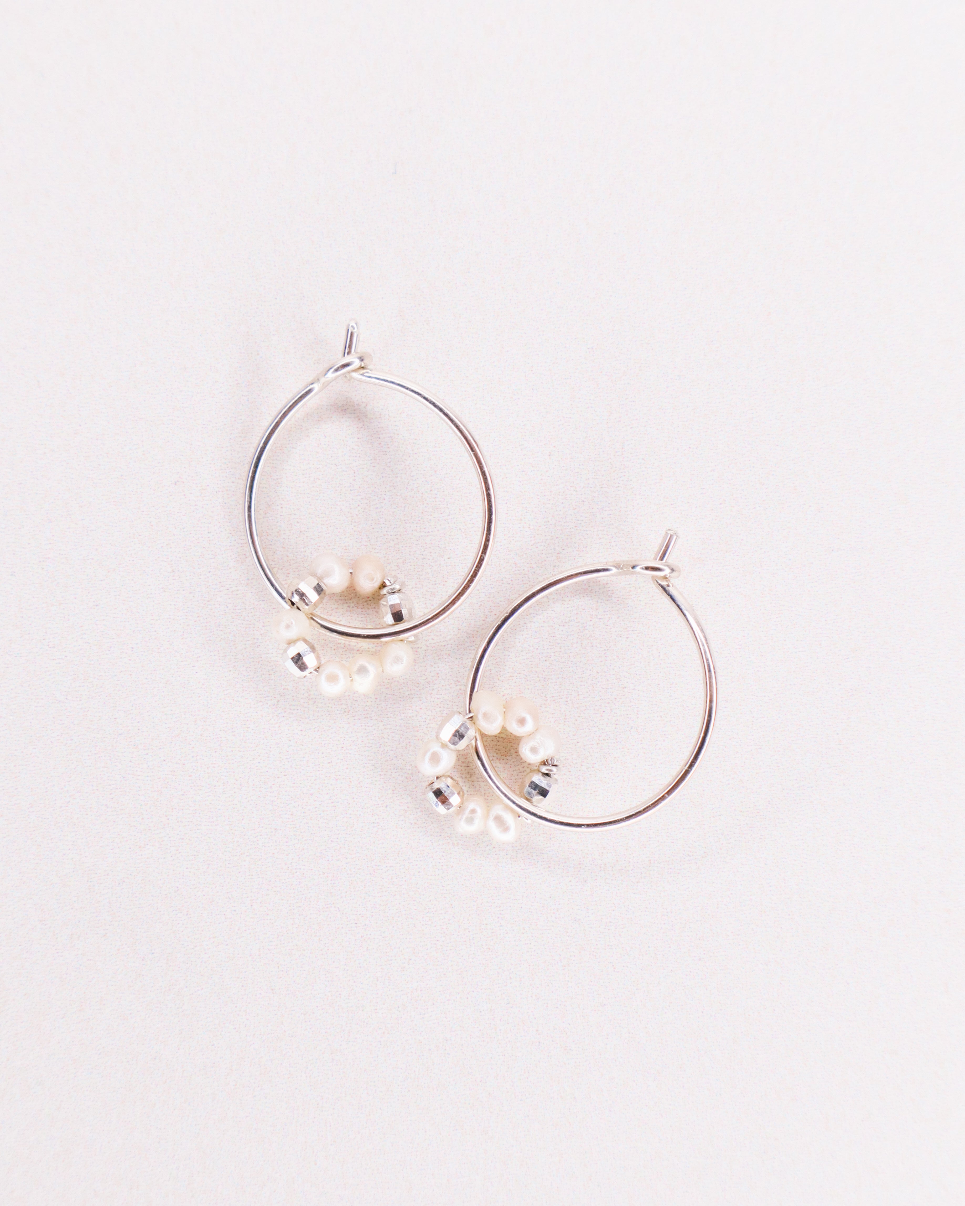 Argana - Boucles d'oreilles creoles personnalisables pierres precieuses de naissance or ou argent