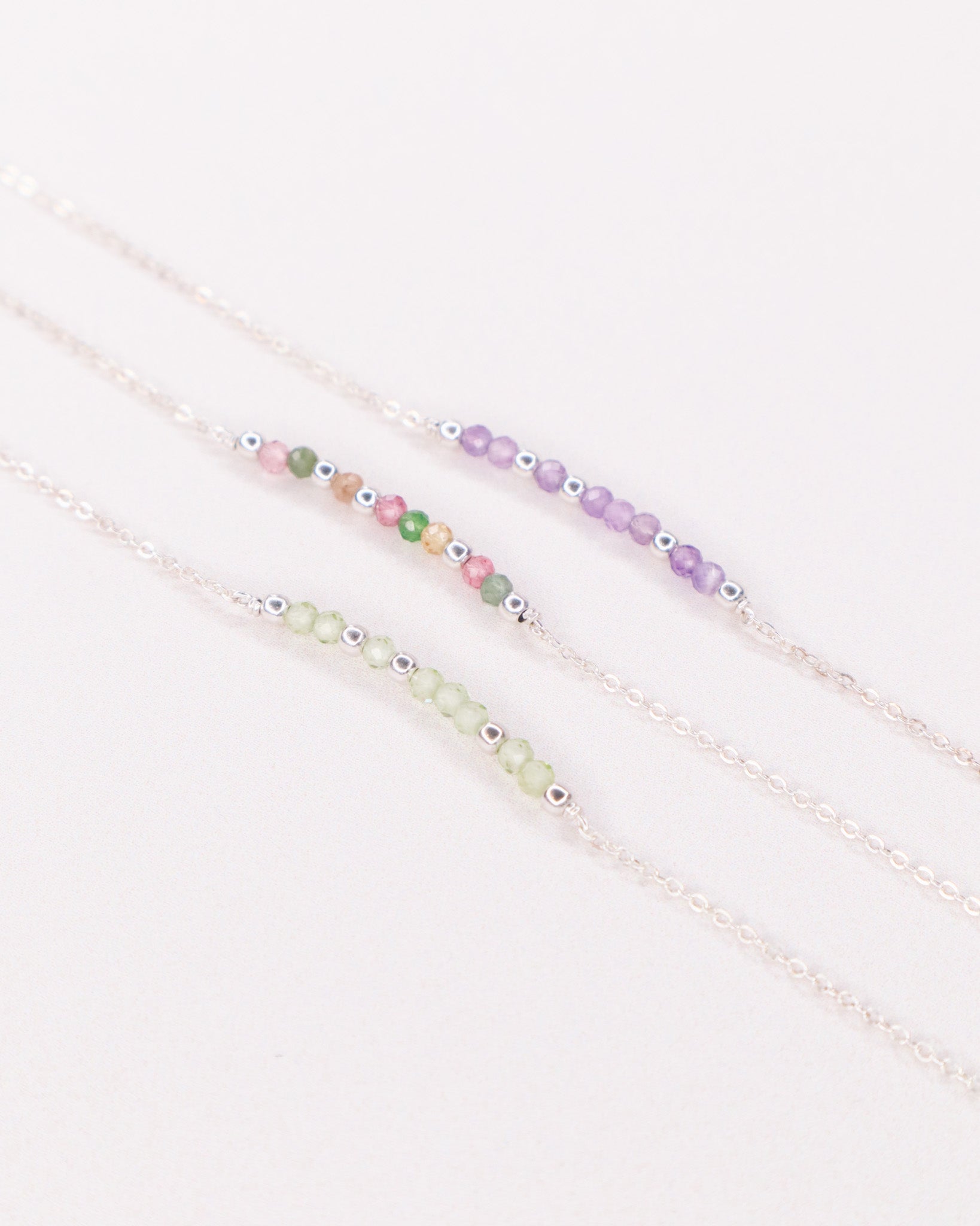 Awo - Bracelet femme personnalisable pierres precieuses de naissance or ou argent