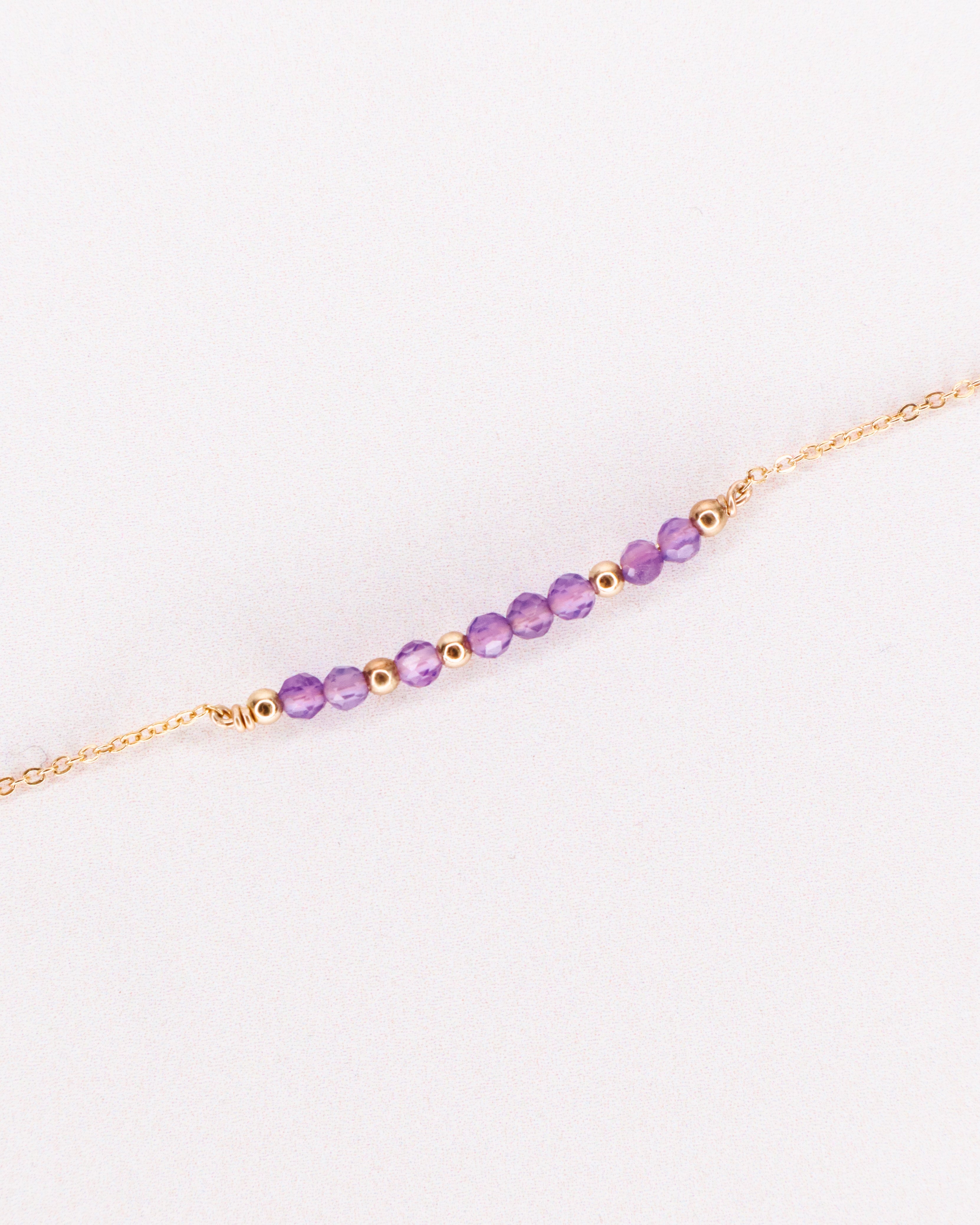 Awo - Bracelet femme personnalisable pierres precieuses de naissance or ou argent