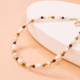 Castello - bracelet perles de culture femme or argent jaspe