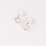 Dryade - Boucles d'oreilles puces rondes or ou argent