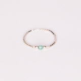 Elle vert - Bague chainette aventurine verte or ou argent