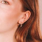 Giudecca - Boucles d'oreilles créoles femme perles de culture et jaspe or ou argent