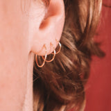 Guilaki - coffret boucles d'oreilles creoles 3 tailles or argent