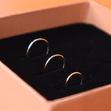 Guilaki - coffret boucles d'oreilles creoles 3 tailles or argent