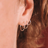 Guilaki - coffret boucles d'oreilles creoles 3 tailles or argent