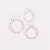 Guilaki - coffret boucles d'oreilles creoles 3 tailles or argent
