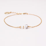Hathor - Bracelet chaine femme howlite or ou argent