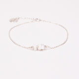 Hathor - Bracelet chaine femme howlite or ou argent