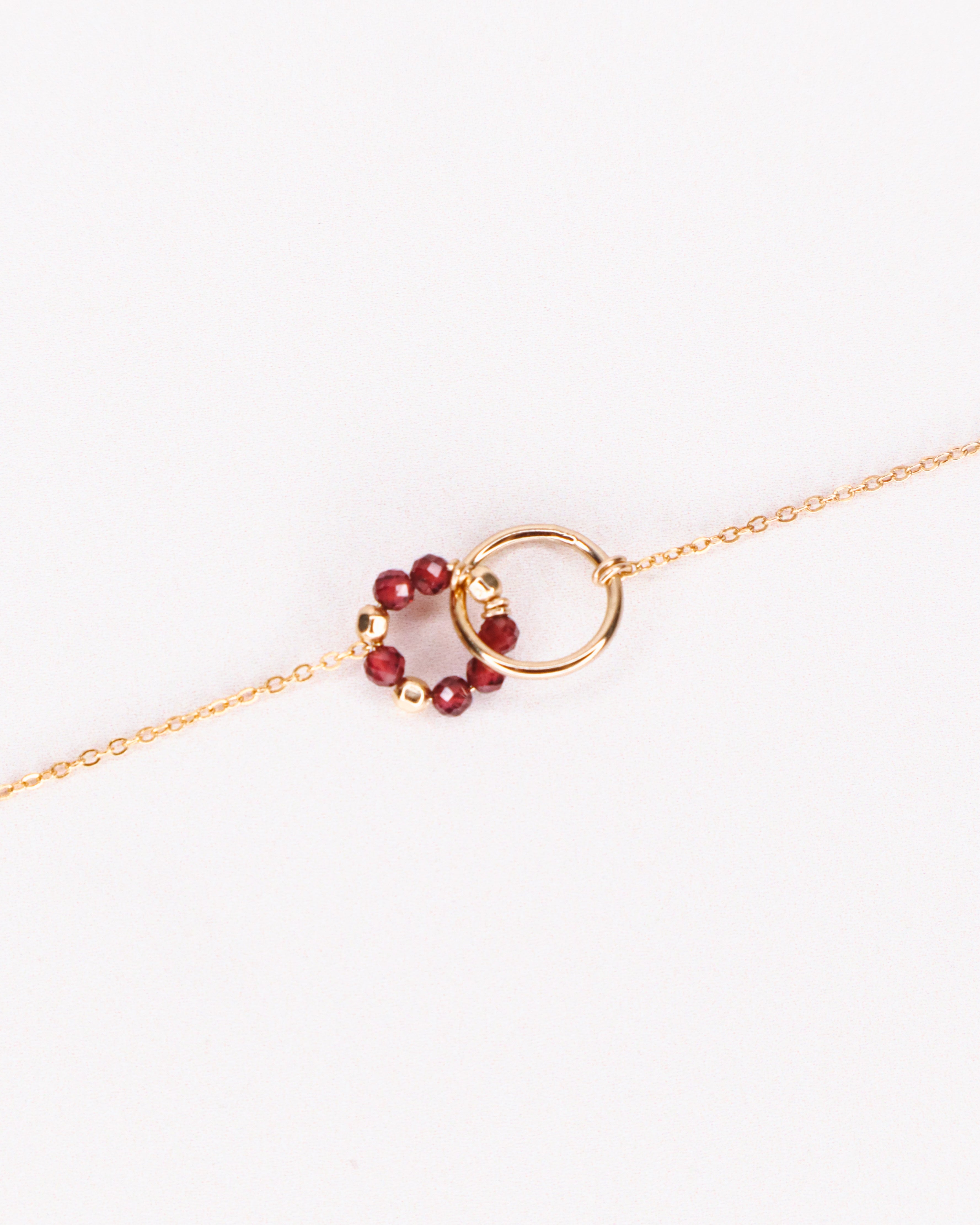 Karoo - Bracelet femme personnalisable pierres precieuses de naissance or ou argent