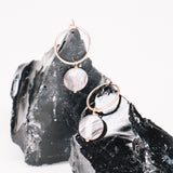 Liado - Boucles d'oreilles créoles agate botswana or ou argent