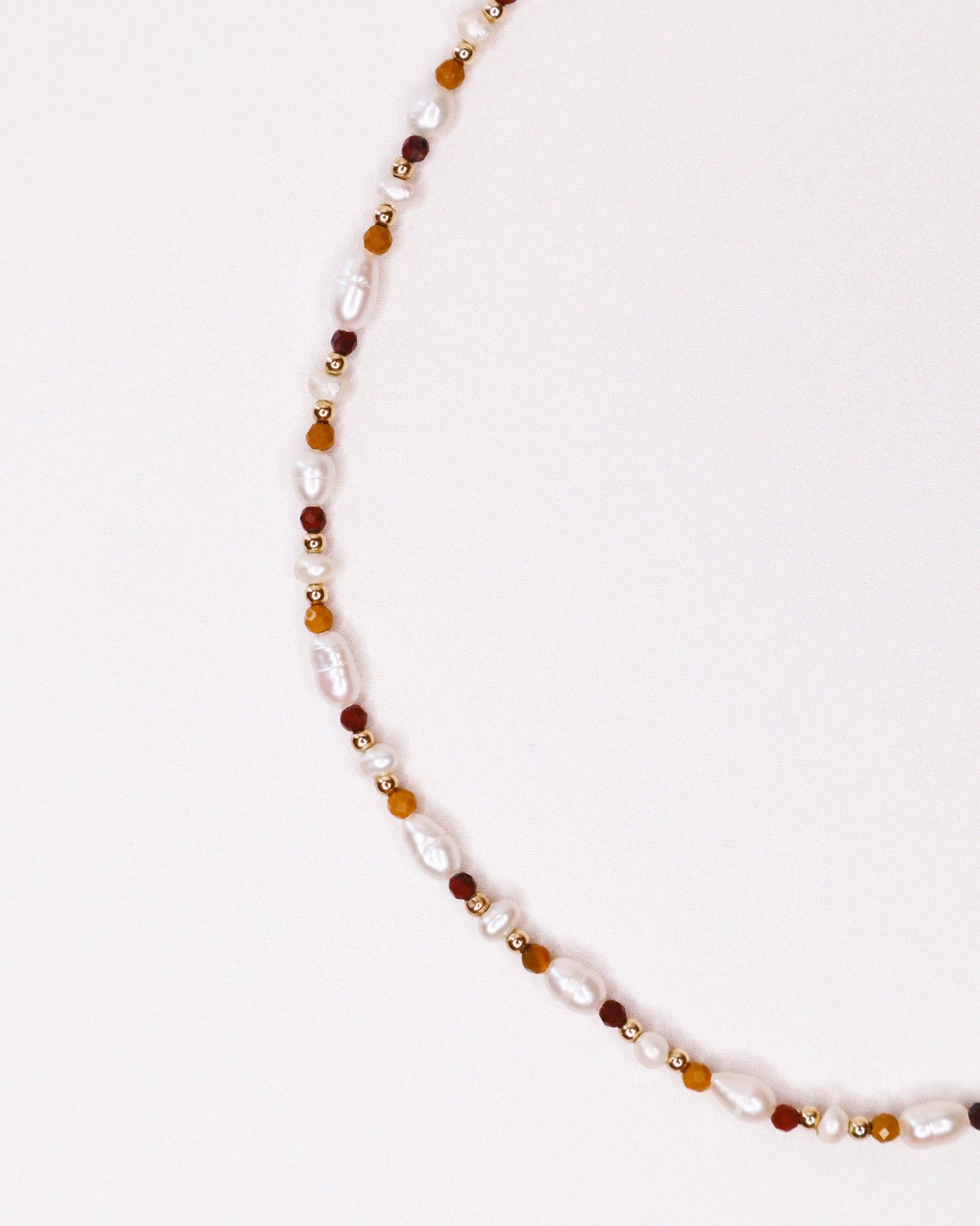 Lido - collier femme ras de cou perles de culture or argent jaspe