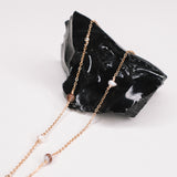 Limbe - bracelet femme double chaine perle de culture agate or ou argent