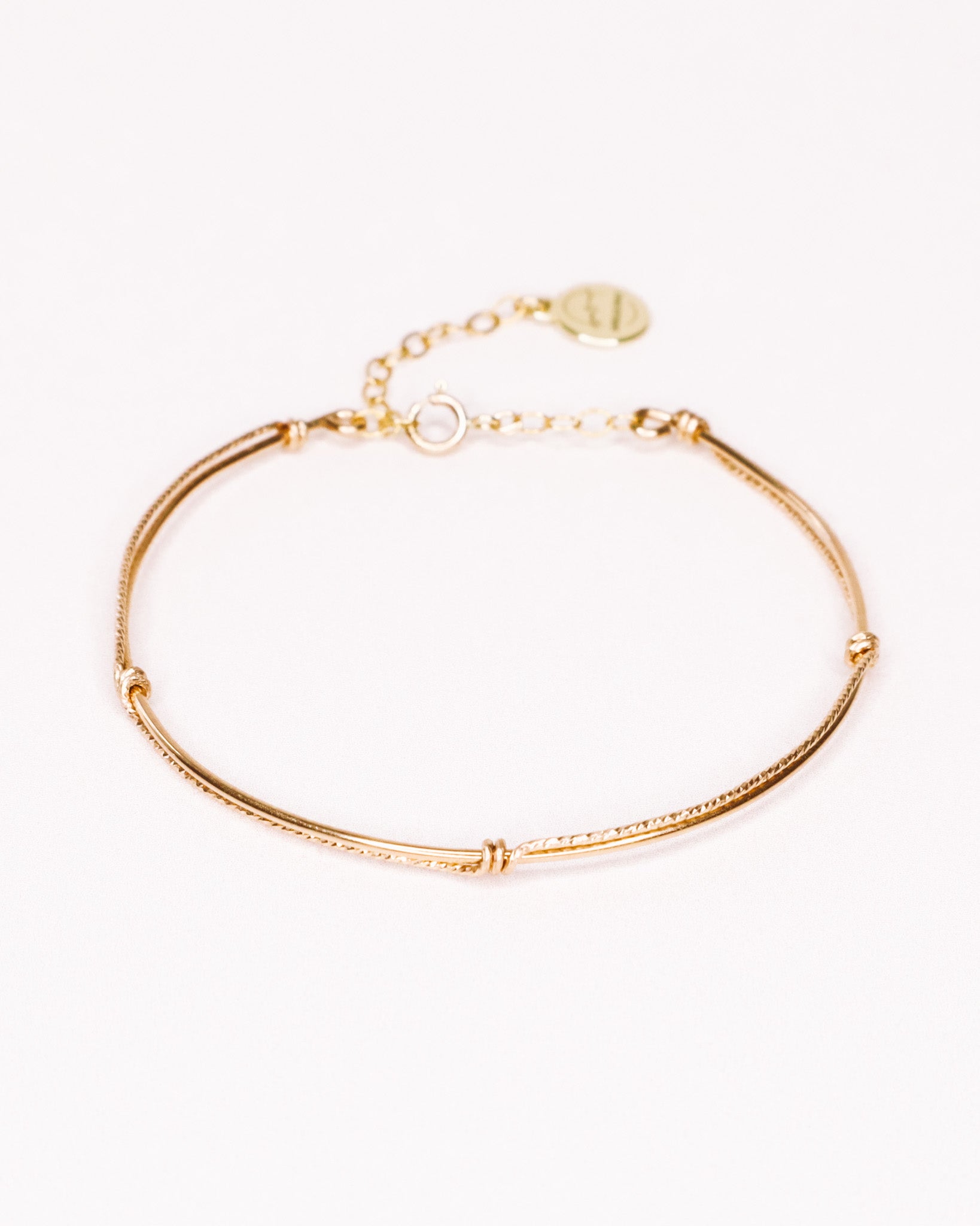 Lyre - bracelet jonc femme diamanté or ou argent