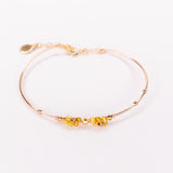 Nascita - Bracelet jonc femme personnalisable pierres precieuses de naissance or ou argent
