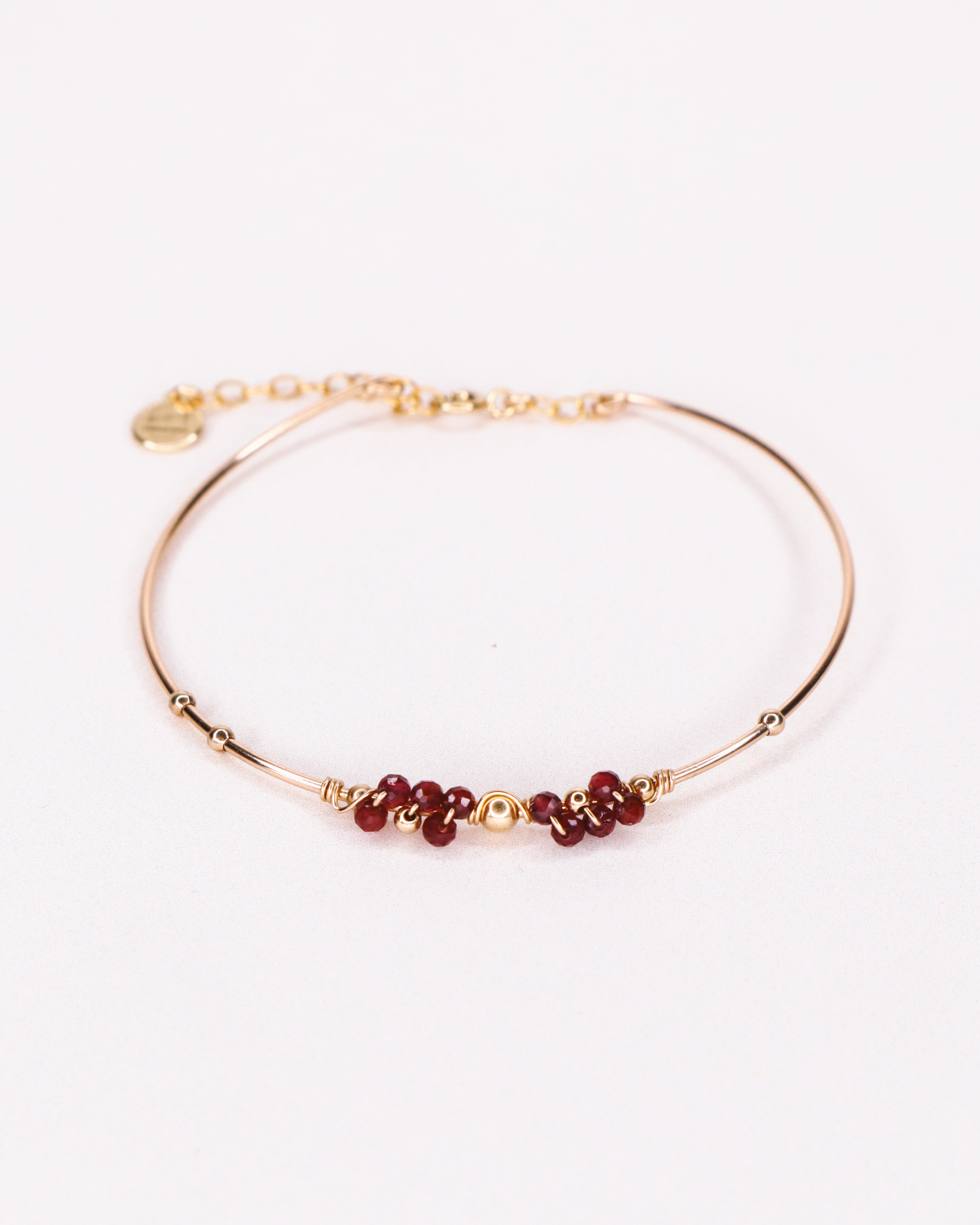 Nascita - Bracelet jonc femme personnalisable pierres precieuses de naissance or ou argent