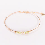 Nascita - Bracelet jonc femme personnalisable pierres precieuses de naissance or ou argent