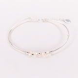 Nascita - Bracelet jonc femme personnalisable pierres precieuses de naissance or ou argent