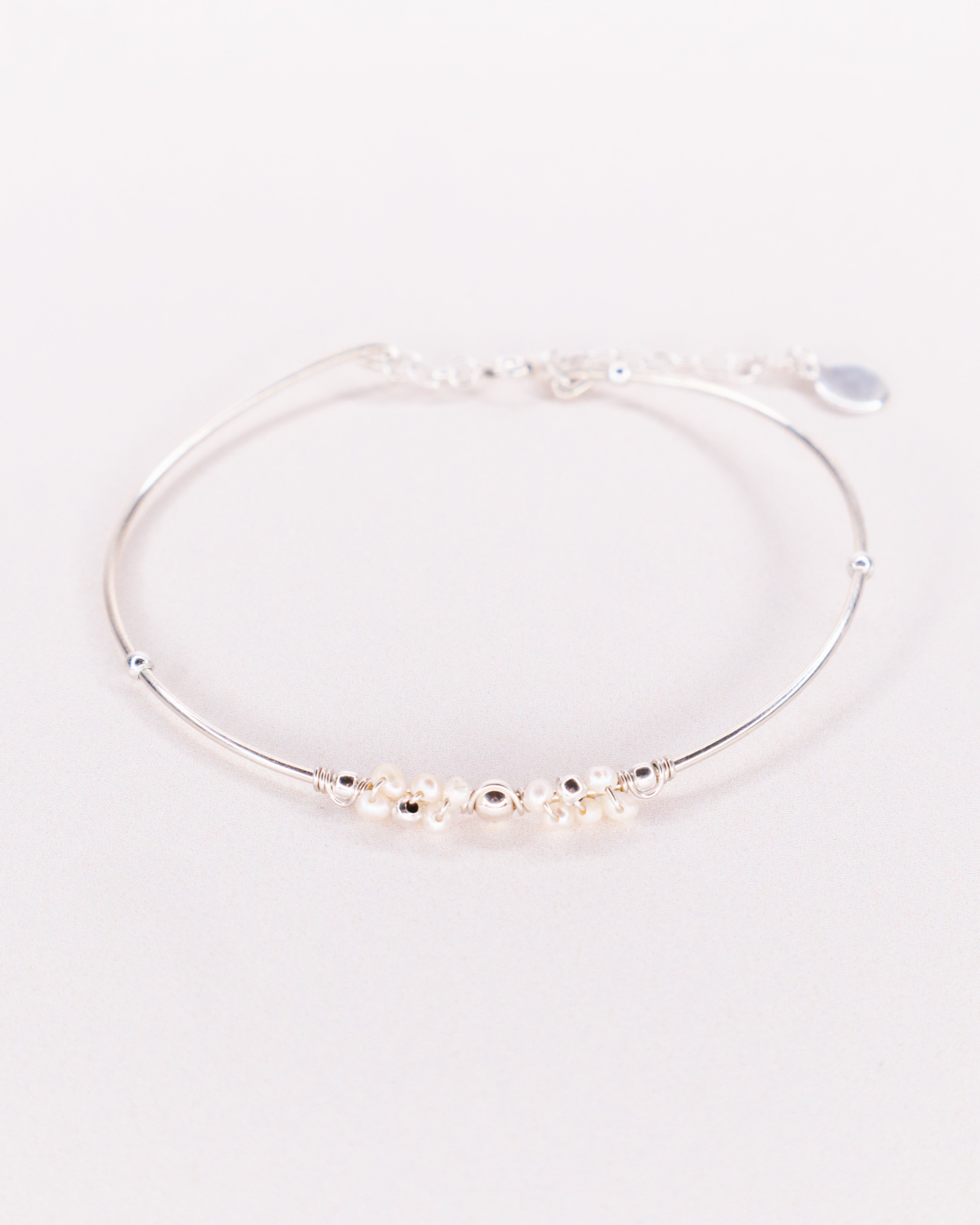 Nascita - Bracelet jonc femme personnalisable pierres precieuses de naissance or ou argent