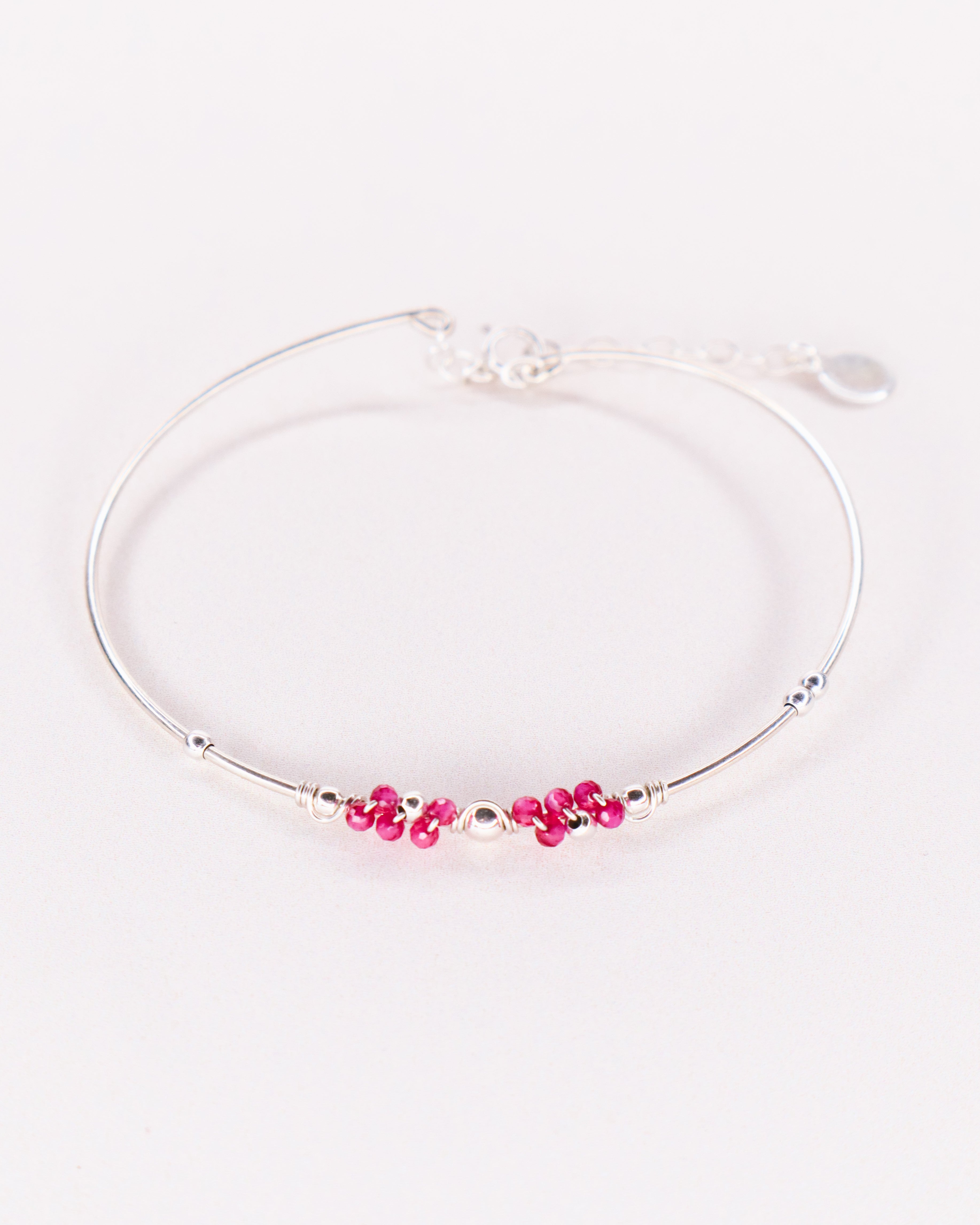 Nascita - Bracelet jonc femme personnalisable pierres precieuses de naissance or ou argent