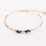 Nascita - Bracelet jonc femme personnalisable pierres precieuses de naissance or ou argent