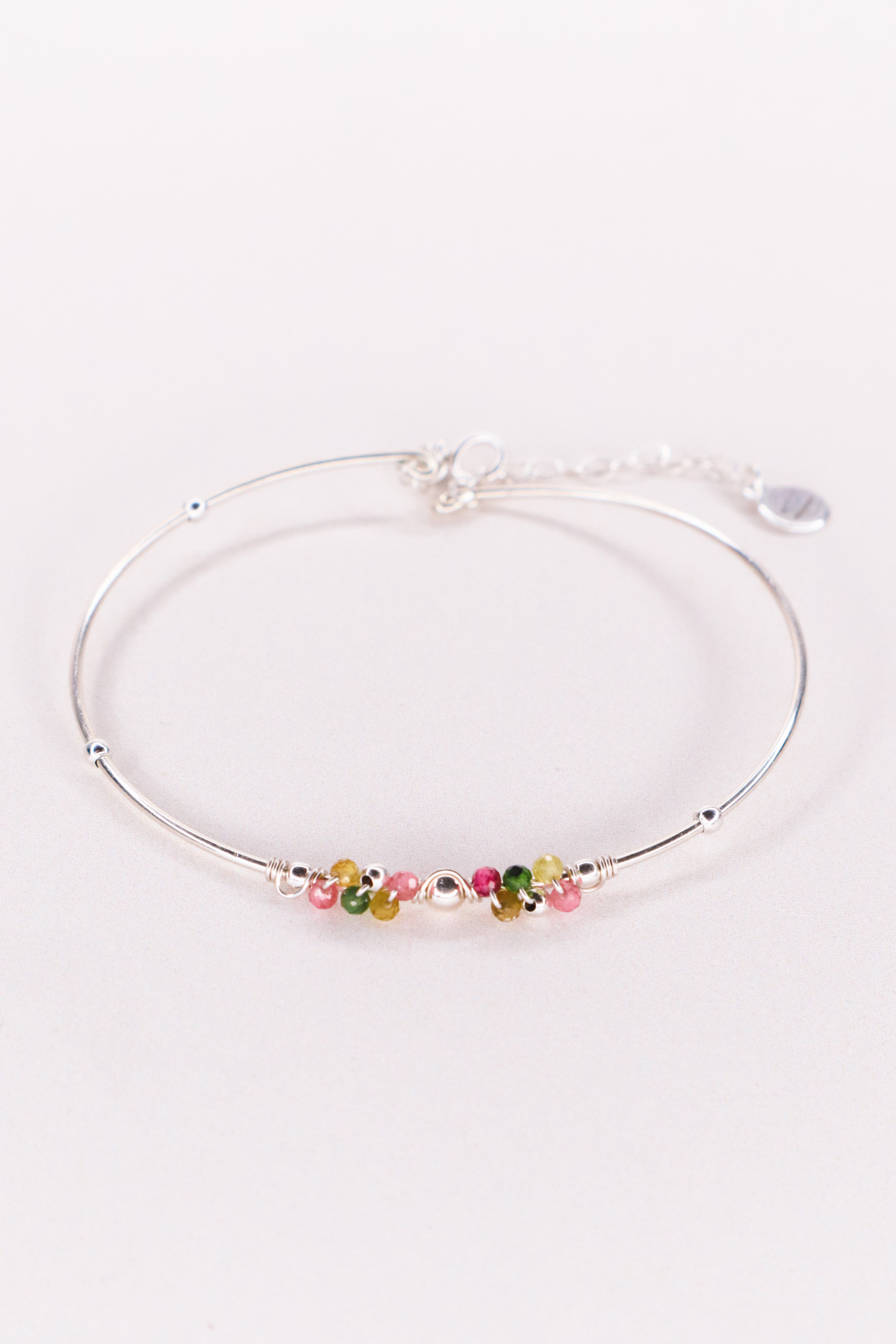 Nascita - Bracelet jonc femme personnalisable pierres precieuses de naissance or ou argent