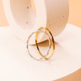Po - bague martelee fine or ou argent