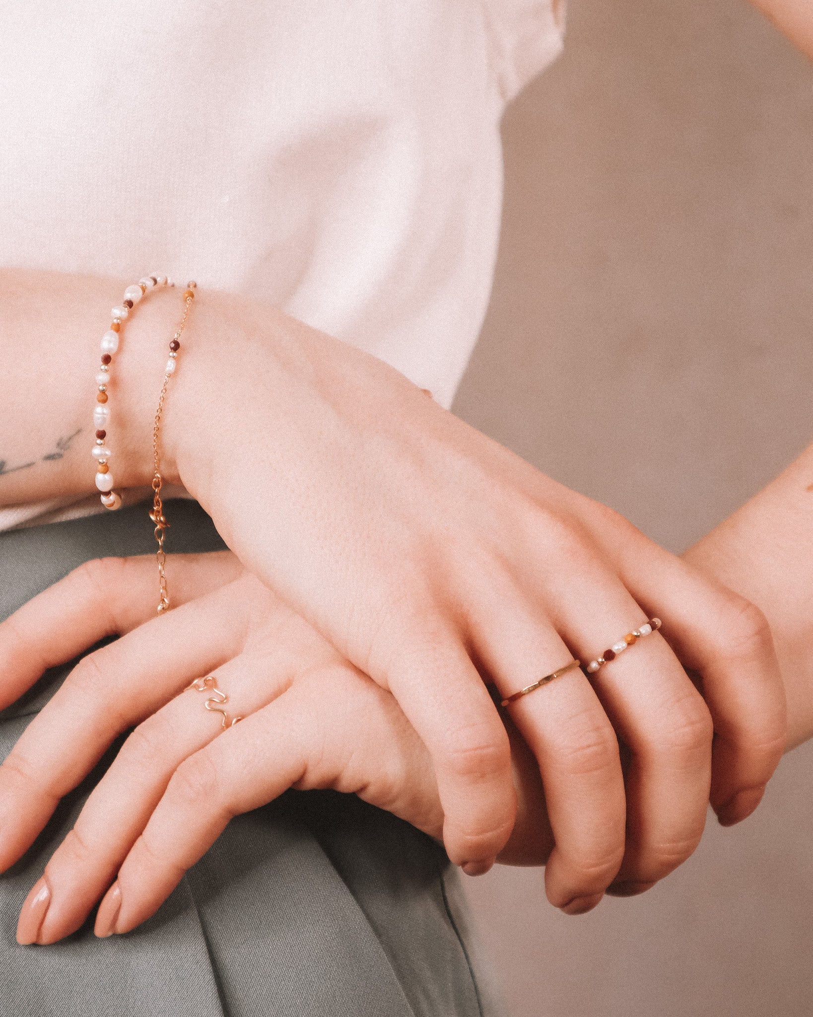 Po - bague martelee fine or ou argent