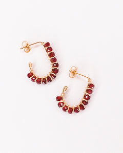 Sinh - Boucles d'oreilles puces personnalisables pierres précieuses de naissance or ou argent