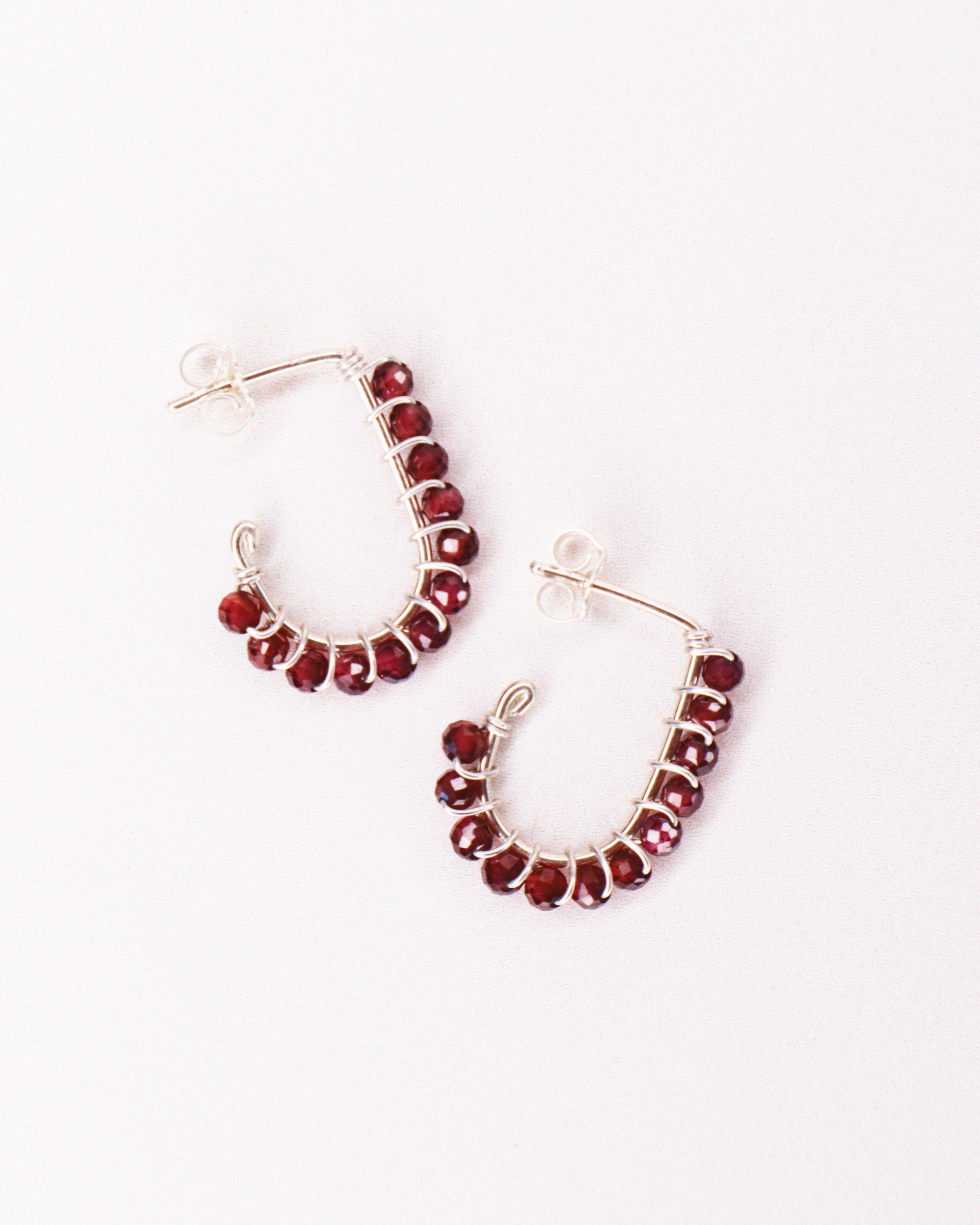 Sinh - Boucles d'oreilles puces personnalisables pierres précieuses de naissance or ou argent