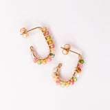 Sinh - Boucles d'oreilles puces personnalisables pierres précieuses de naissance or ou argent