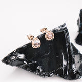 Yasur - Boucles d'oreilles puces agate botswana or ou argent