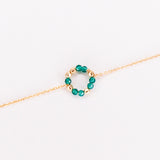 Zenith - Bracelet femme personnalisable pierres precieuses de naissance or ou argent