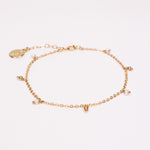 Acacia - Bracelet femme pampilles perle de culture or argent 