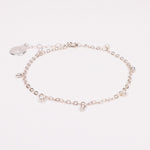 Acacia - Bracelet femme pampilles perle de culture or argent 