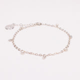 Acacia - Bracelet femme pampilles perle de culture or argent 