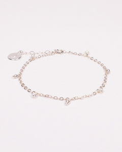 Acacia - Bracelet femme pampilles perle de culture or argent 