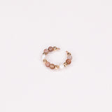 Agde - faux piercing femme pierres agate or ou argent