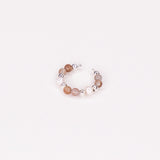 Agde - faux piercing femme pierres agate or ou argent 