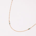 Alga - Collier femme emeraude perle de culture or argent 