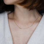Alga - Collier femme emeraude perle de culture or argent 