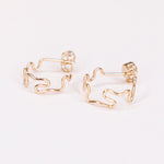 Amazone - Boucles d'oreilles creoles serpent en or et argent 