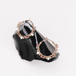 Asmara - Boucles d'oreilles creoles femme perles de culture agate or argent 
