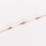 Aube - Bracelet femme personnalisable pierres precieuses de naissance or ou argent 