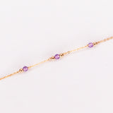 Aube - Bracelet femme personnalisable pierres precieuses de naissance or ou argent 