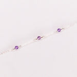 Aube - Bracelet femme personnalisable pierres precieuses de naissance or ou argent 