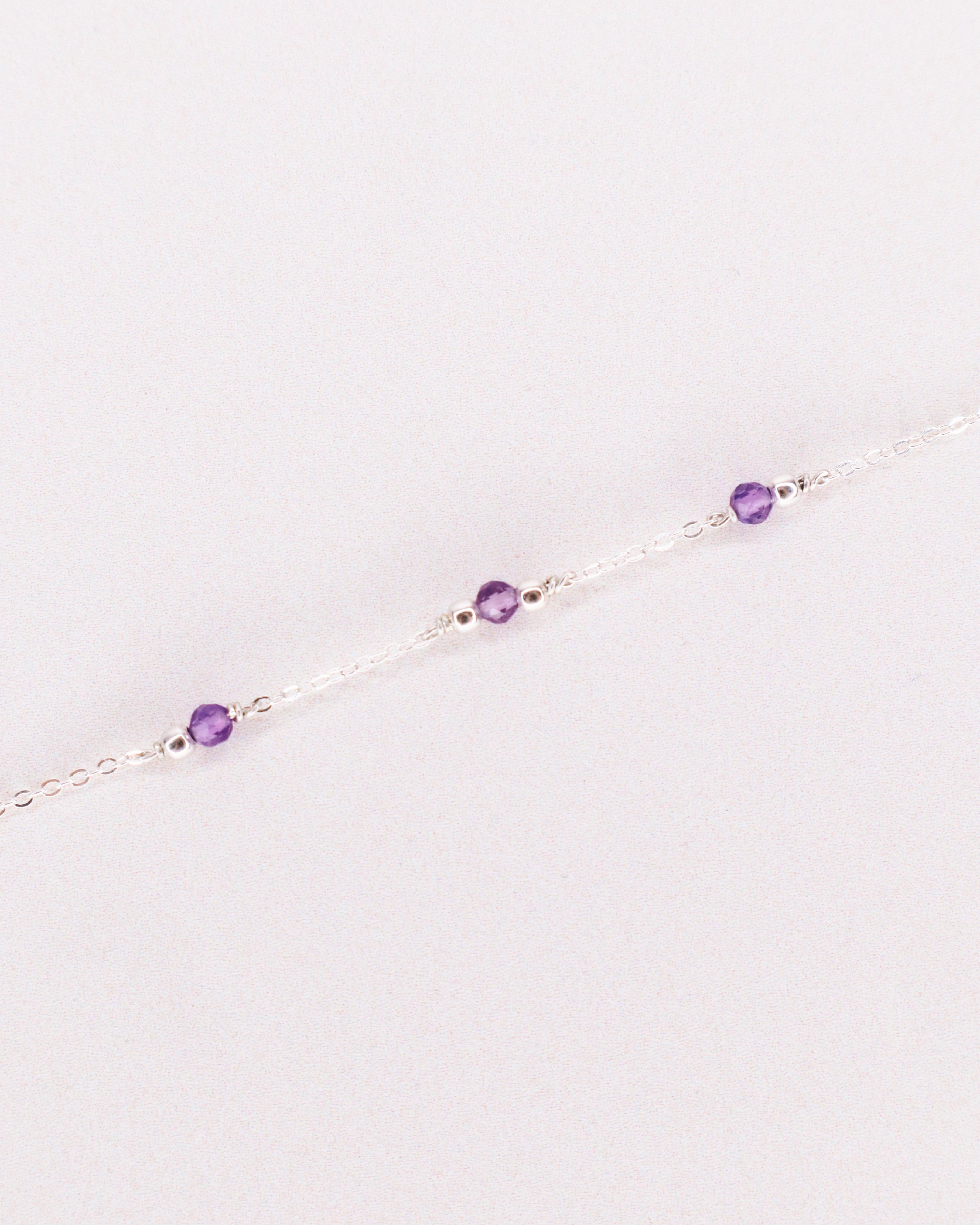 Aube - Bracelet femme personnalisable pierres precieuses de naissance or ou argent 