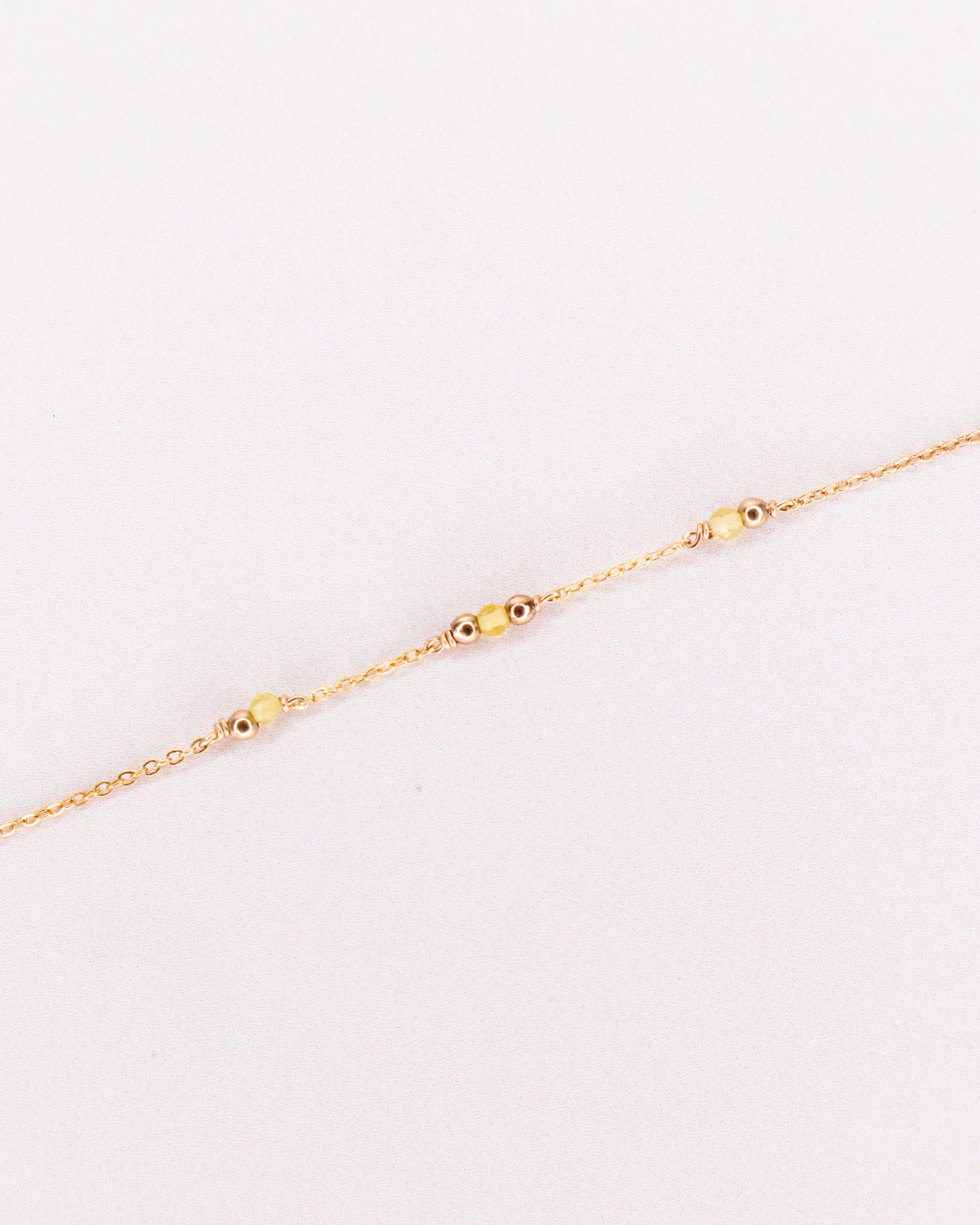 Aube - Bracelet femme personnalisable pierres precieuses de naissance or ou argent 