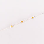 Aube - Bracelet femme personnalisable pierres precieuses de naissance or ou argent 