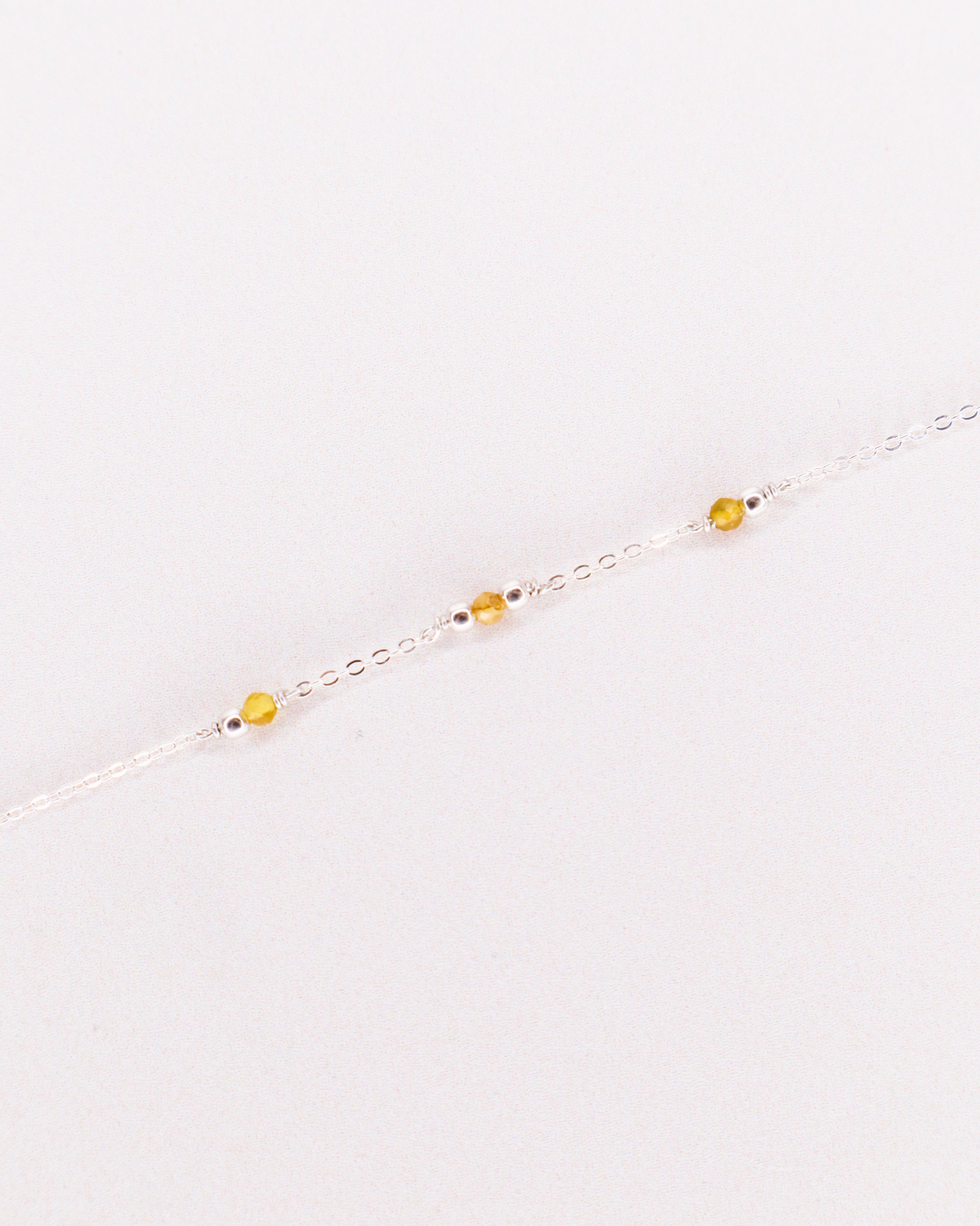 Aube - Bracelet femme personnalisable pierres precieuses de naissance or ou argent 